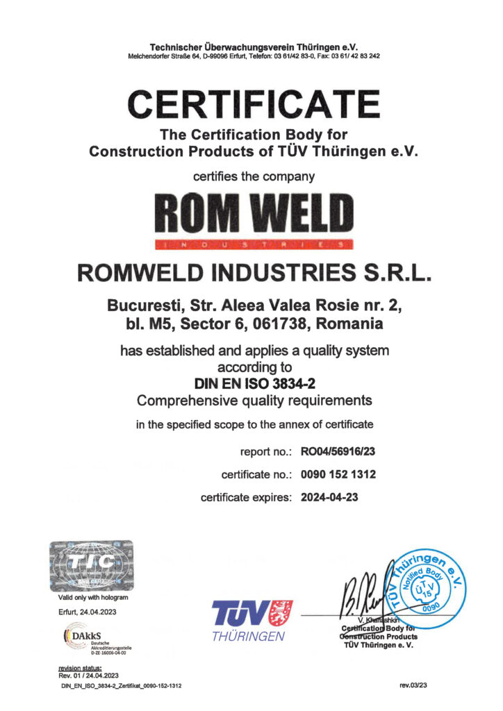 ROMWELD-ISO-3834-2